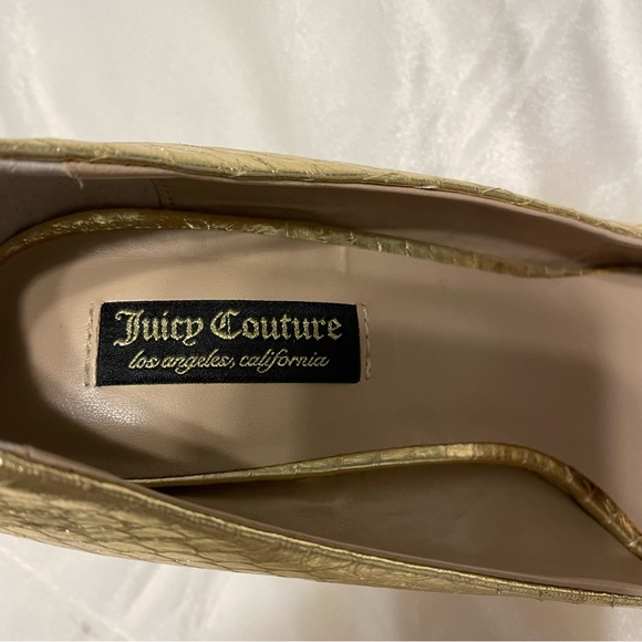 Gold Juicy Couture size 8 heels - Picture 4 of 5